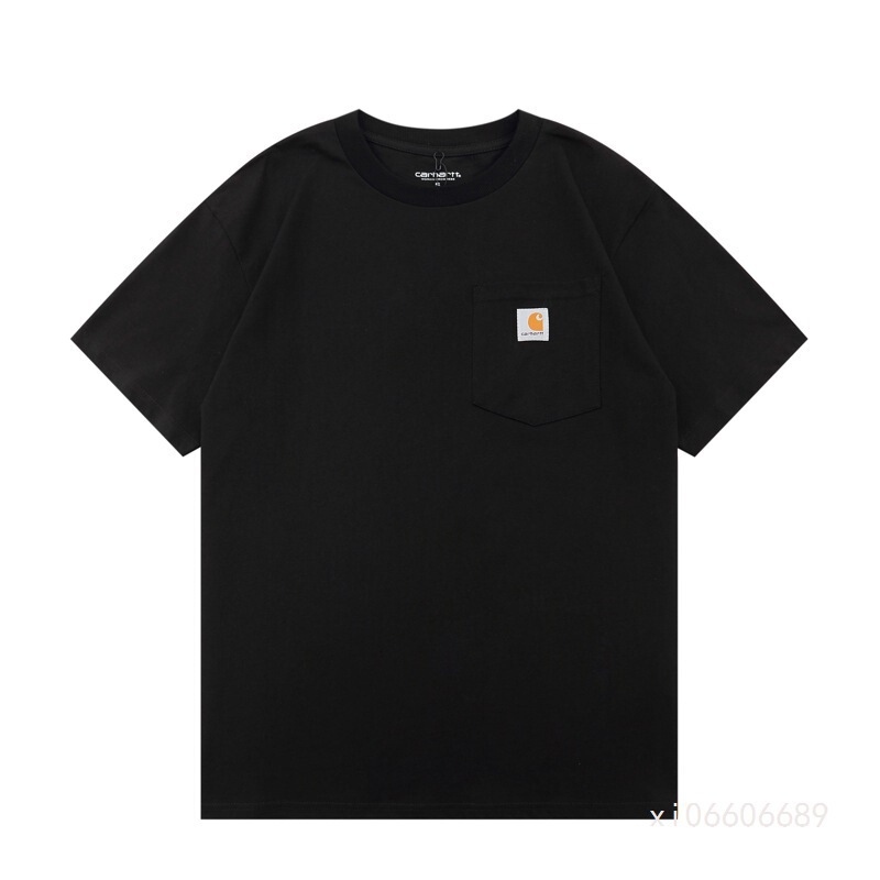 Carhartt K87 Small Logo Solid Color Workwear Pocket Short Sleeve Unisex Trendy Loose Crew Neck Couple T-Shirt