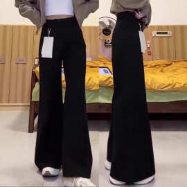 2024新款宽松休闲裤男韩版潮流百搭裤子夏季薄款坠感阔腿拖地长裤