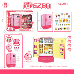 子供用シミュレーションキッチンままごとキッチン電気スマート冷蔵庫セット子供の早期教育訓練機関ギフト