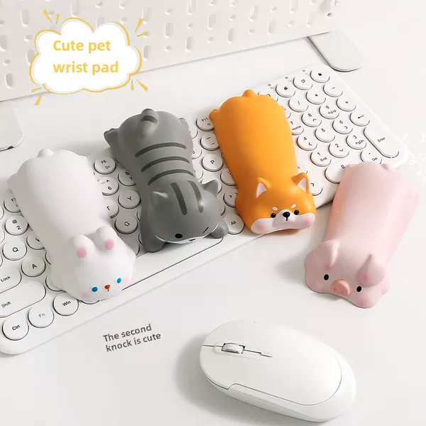 Decompression Mouse Pad Wrist Pad Girls Wrist Pad Cute Cartoon Office Desktop Pad Wrist Rest Hand Pillow