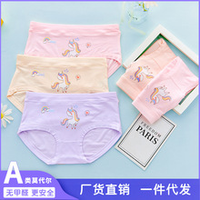 儿童内裤女莫代尔大童内裤女童三角内裤夏季薄款女宝宝内裤批发