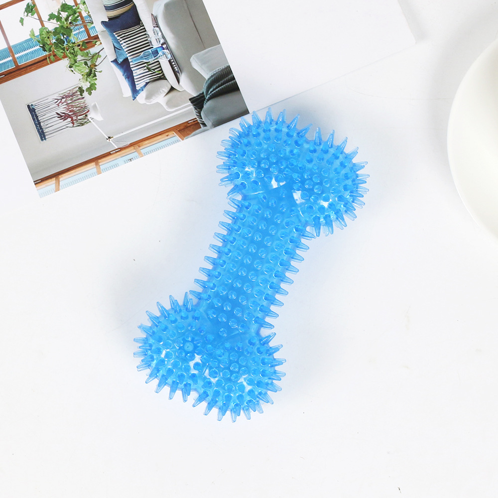 Juguetes de mascotas transfronterizos para perros, juguetes de voz para perros grandes, varillas de mordida resistentes, huesos grandes, juguetes para perros que no muerden mal