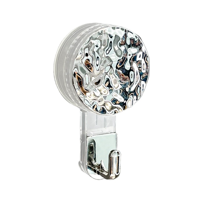 Ventosa fuerte gancho ponche-puerta de baño sin costuras adhesivo Adhesivo de pared vacío Toalla de baño colgando ropa gancho pegajoso