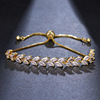 Fashionable bracelet, zirconium, universal jewelry, European style, simple and elegant design