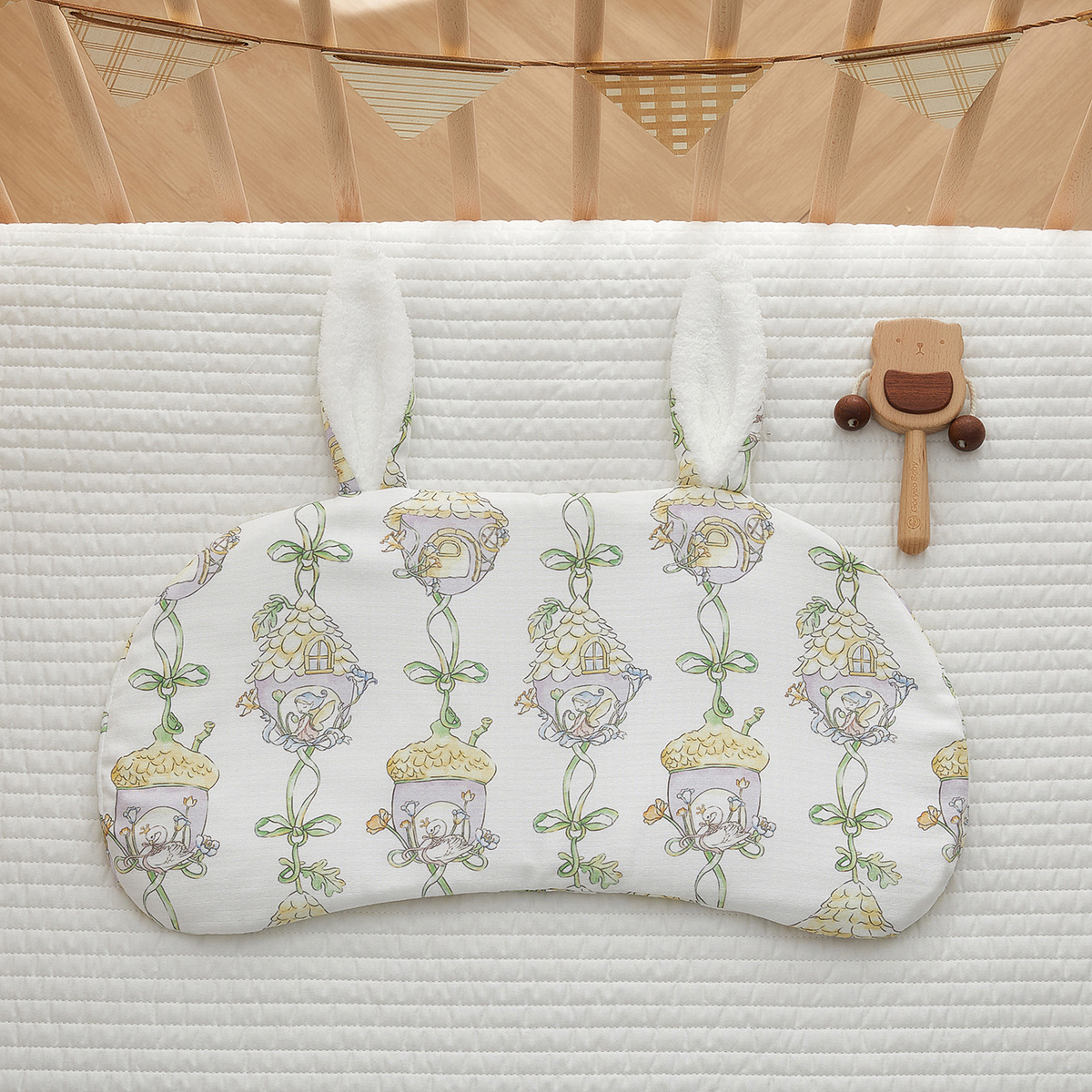 Almohada de nube para recién nacidos, gasa de algodón para bebé, transpirable y absorbente del sudor, toalla de almohada anti-vómitos para bebés de 0 a 6 meses