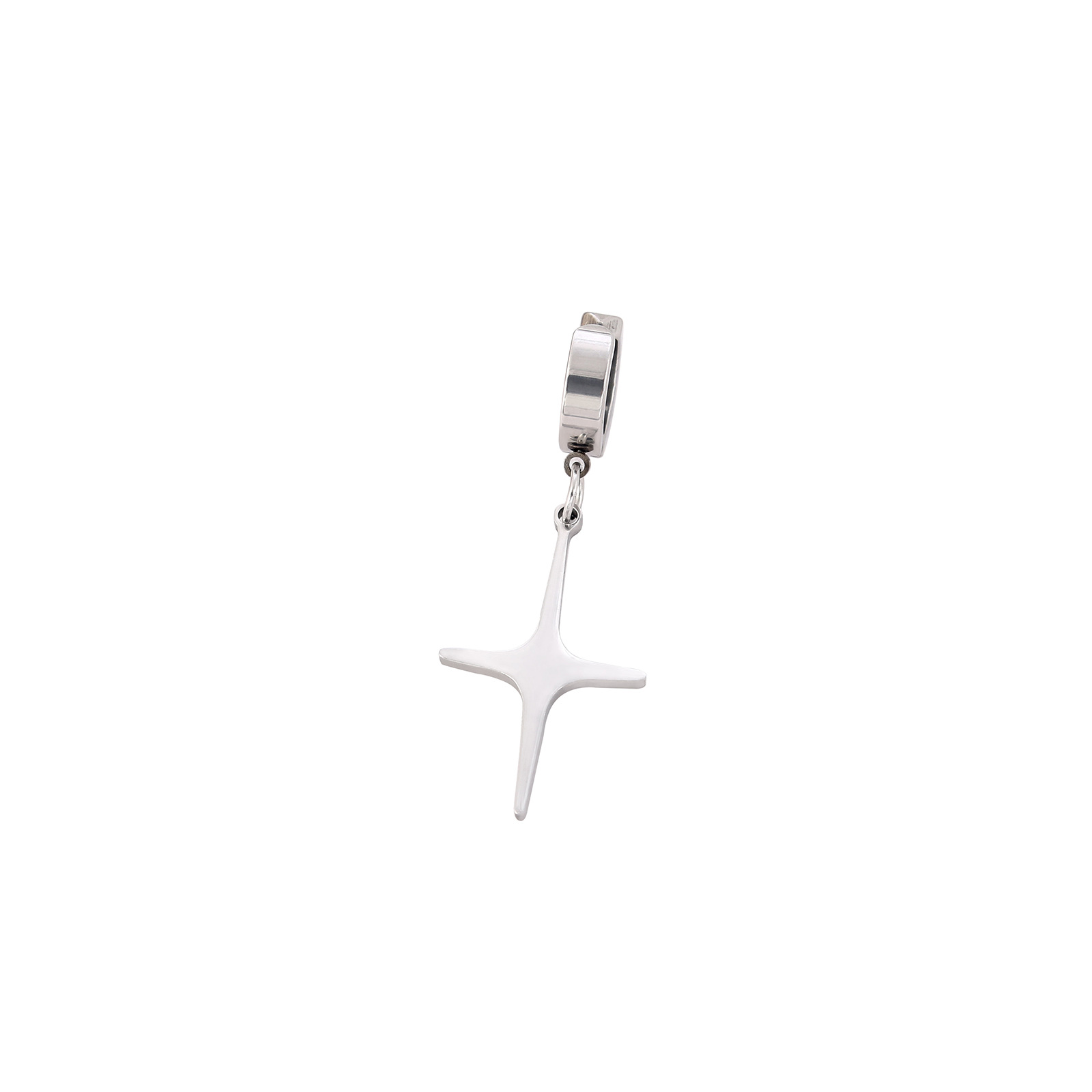 4g Weight 304 Stainless Steel Ear Needle Material Earrings Classification 1 Piece, 1 Pair Quantity Street Occasion 304 Stainless Steel Material Cross Pattern Unisex Gender Casual Style Handmade Craft Casual Cross Stainless Steel Plating Ear Clips 1 Piece 1 Pair 12