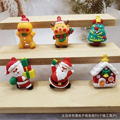 2025 新しいクリスマスキーホルダー人形ペンダントクリスマスツリー雪だるまヘラジカキーチェーンクレーンゲーム小さなギフト