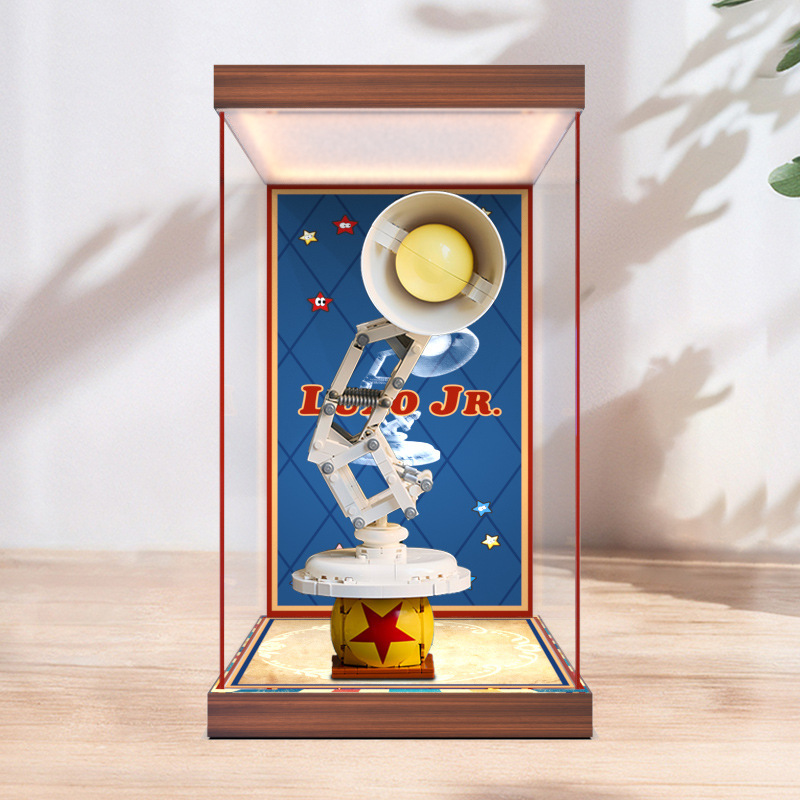 Suitable for Ideas Dinini Pixar Small Table Lamp 21357 Building Block Model Light Box Acrylic Storage Box Suitable for Ideas Dinini Pixar Small Table Lamp 21357 Building Block Model Light Box Acrylic Storage Box
