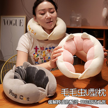 猫咪u型枕靠枕护颈枕飞机脖子颈椎头枕u形枕头脖枕学生便携成人