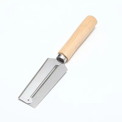 Wholesale stainless steel wooden handle sugar cane knife melon planer planer pineapple knife cane knife melon fruit peeling knife
