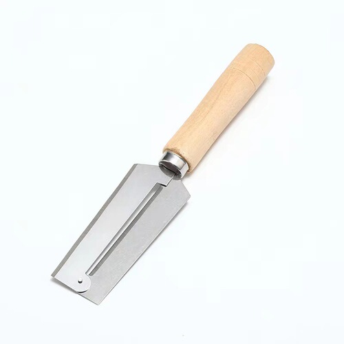 Wholesale stainless steel wooden handle sugar cane knife melon planer planer pineapple knife cane knife melon fruit peeling knife