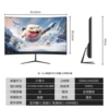27 дюймов, изогнутый, чёрный, белый, 2K - 144 Hz