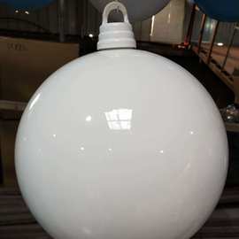 3CM-30CM50CM60CM白色圣诞球亮光球电镀球装饰球波波球亮光亚光球