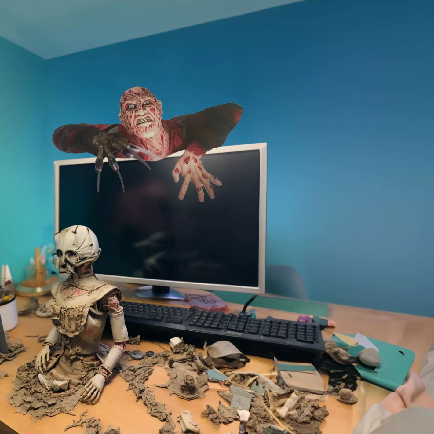 Трансграничный кошмар Walker Decoration гробница Фредди Крюгера декоративный металлический плоский настенный