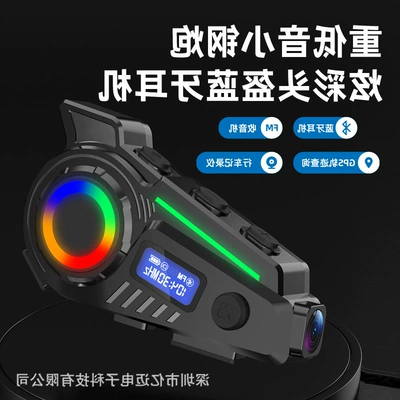 Motorcycle Helmet Headset, HD camera, FM radio