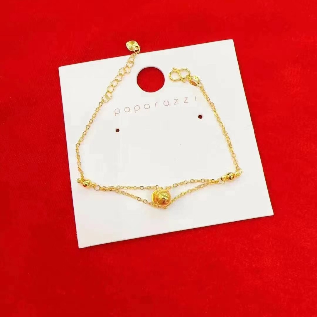 Gold Cat Eye Bracelet Link Gold-plated Bracelet Women's High-grade Texture Simple Long-term Color-free_voghion.com