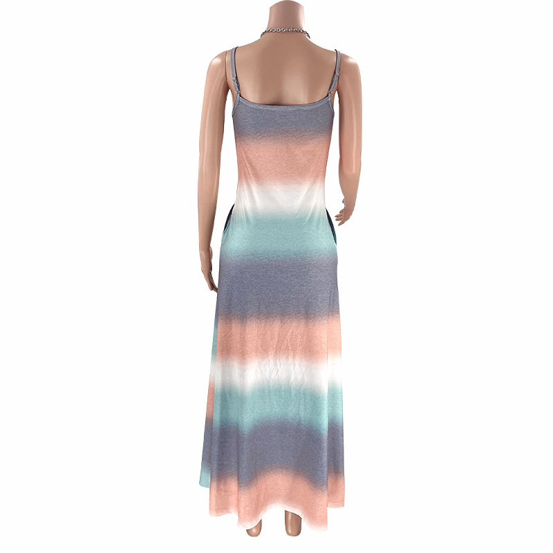 Summer Sexy Dreamy Color Printed Women Casual Strap Dress 10 Summer Sexy Dreamy Color Printed Women Casual Strap Dress