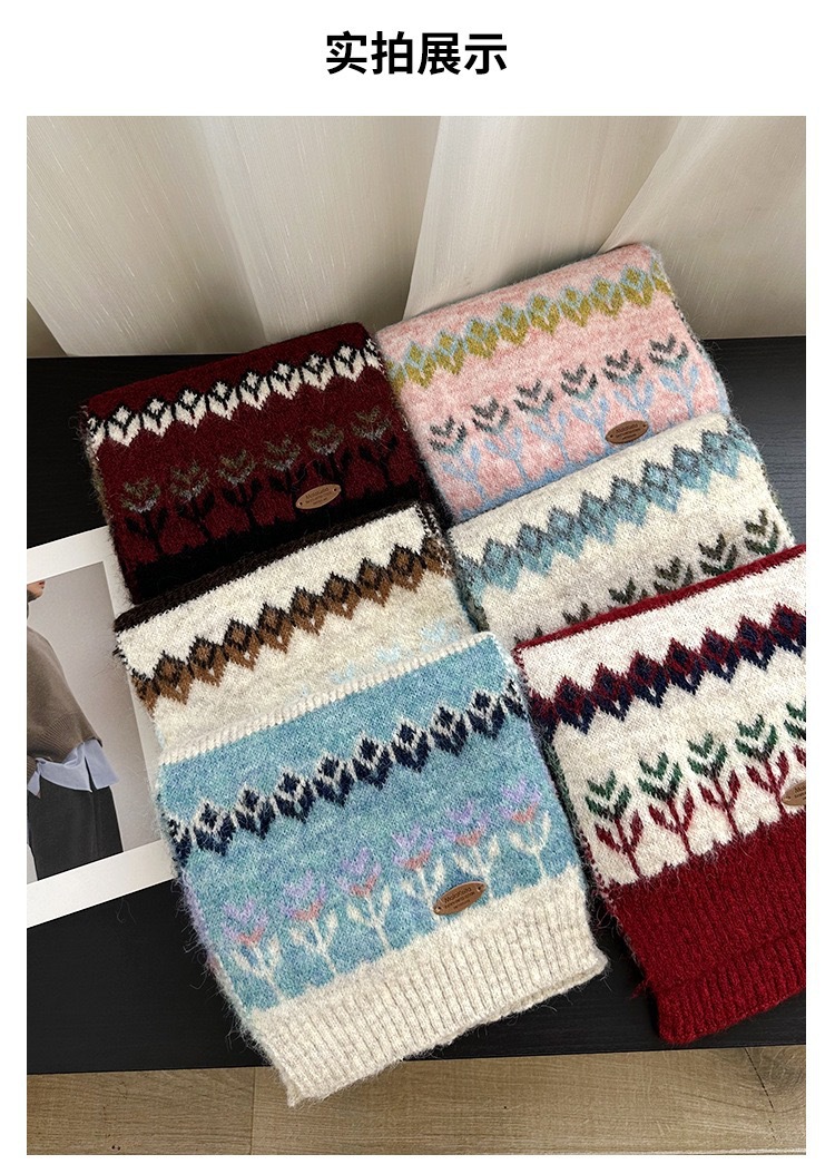 围巾韩系氛围感