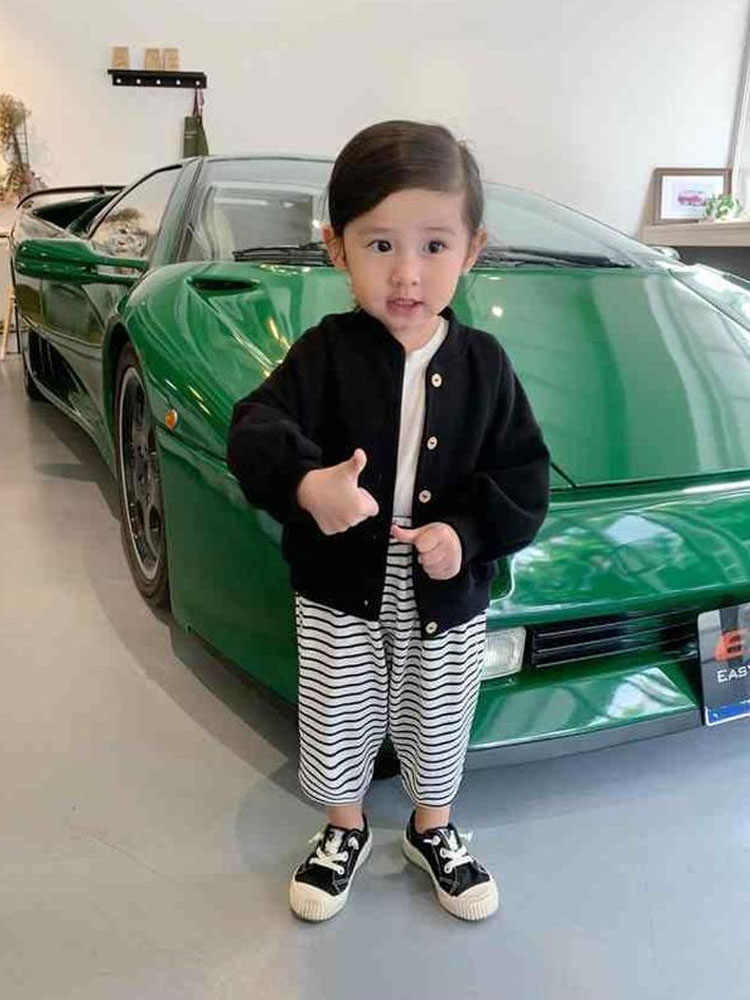 Children's girls' for autumn, outerwear, 2024 new style, small and medium-sized baseball jacket, children's stylish_voghion.com