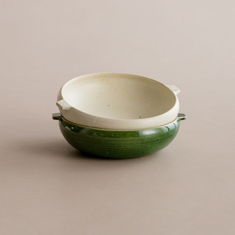 Japanese imported Guangyang pottery Meizhong vintage ceramic deep bowl Japanese household solid color large Bowl soup bowl Japanese imported Guangyang pottery Meizhong vintage ceramic deep bowl Japanese household solid color large Bowl soup bowl