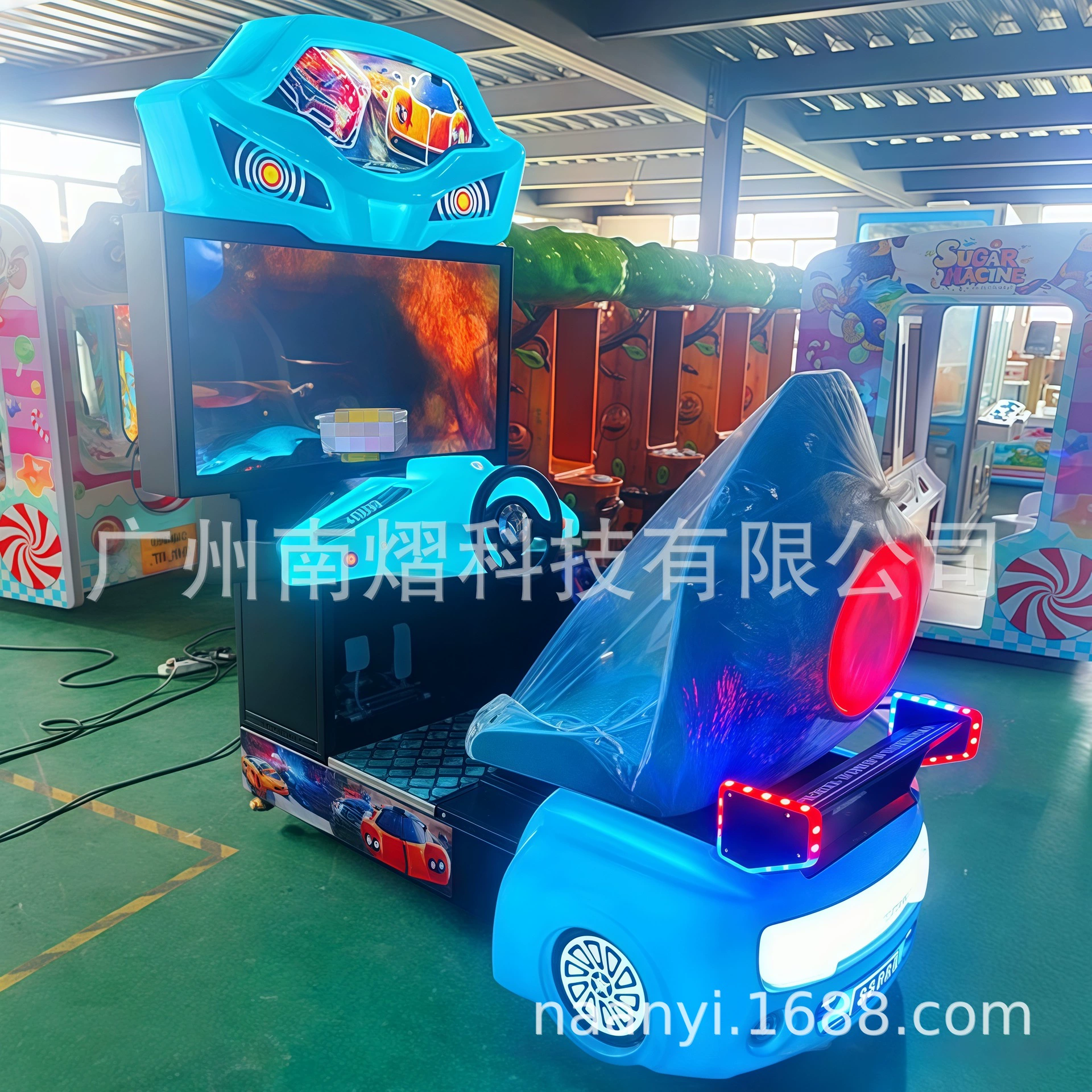 Racing car for adults, game console, large machine, equipment with coins, 42 inch