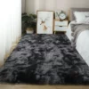 Dark gray velvet tie-dyed dark gray