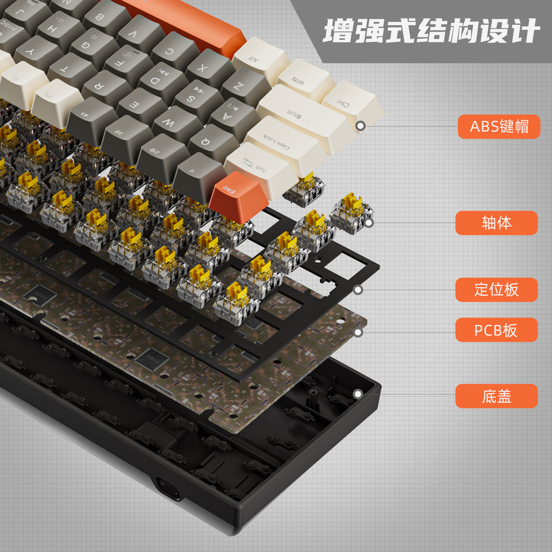 Wholesale 78-Key Gaming Mechanical Keyboard Rgb Lighting Full-Key Hot-Swappable Replaceable Shaft Keycap DIY Keyboard