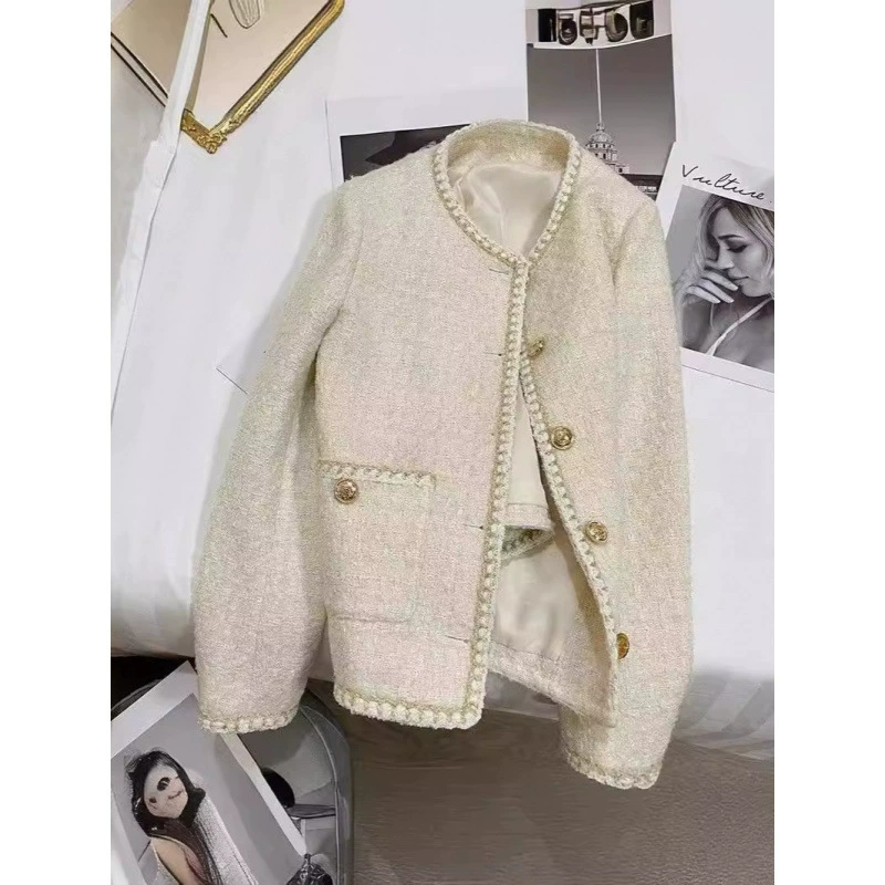 Демисезонный wool jacket, элегантный пиджак, стиль Шанель, французский стиль