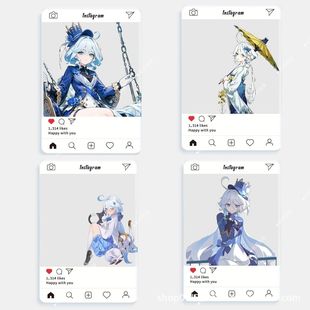 Genshin Impact Character Fuyumi Akatsuki Acrylic Photo Prop Essential High-Value