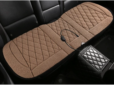 Seat Electric Heating Pad 12V24V Seat cushion, seat cover - rear-row-12v-smart-brown