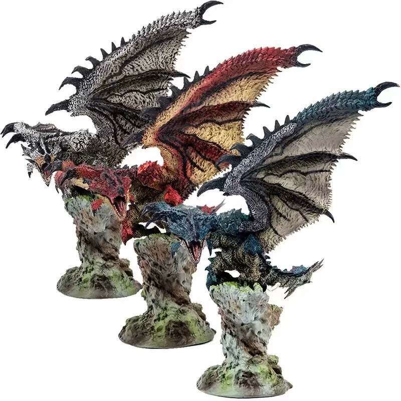 Monster Hunter World Silver Fire Dragon Fire Dragon Canghuo Dragon Обложка лёд проклятие Дракон Разрушение Демонстрация Дракон Модель