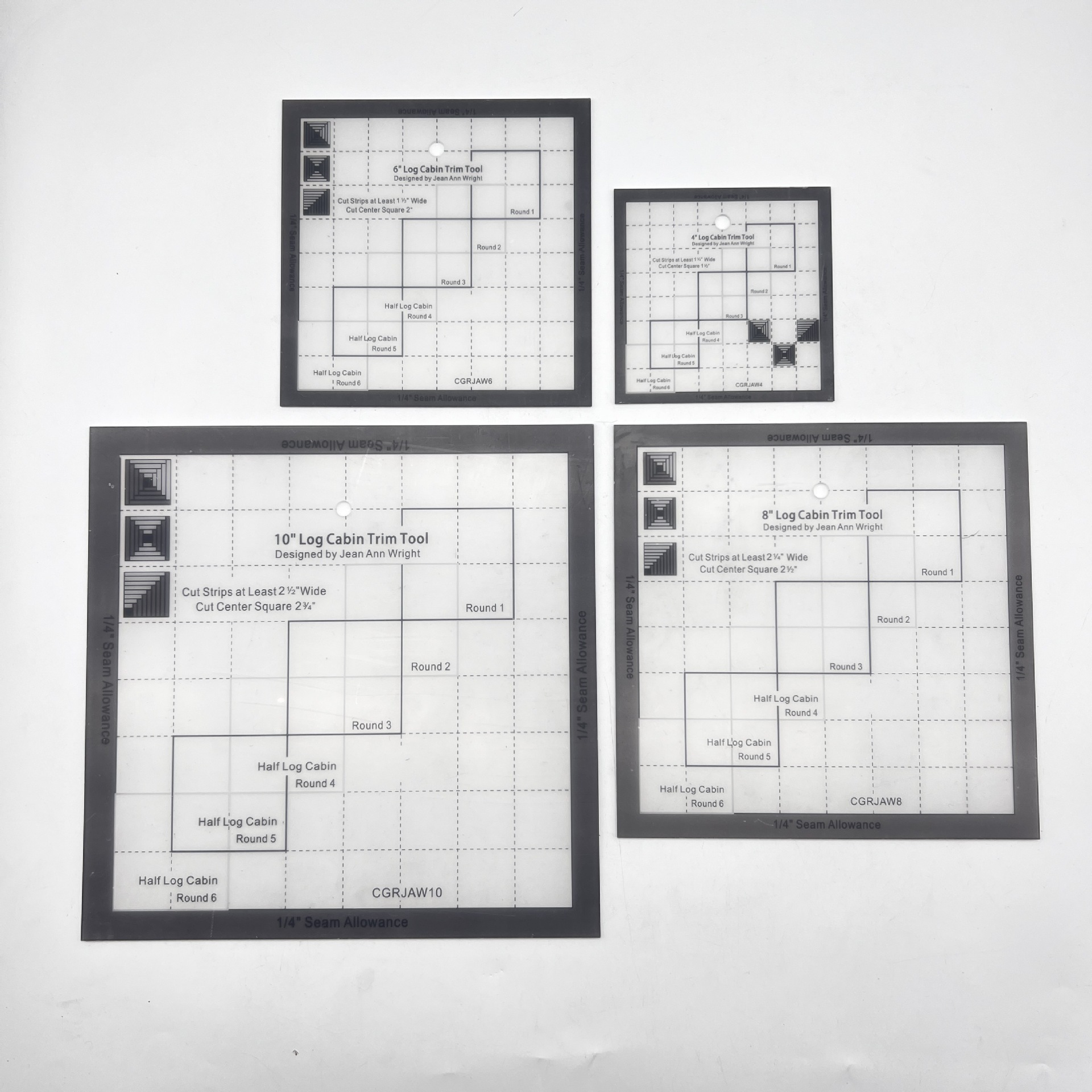 Diseño de prendas de vestir acrílico 90 ° regla de costura de tela de corte de tela doble regla de patrón de tela de corte