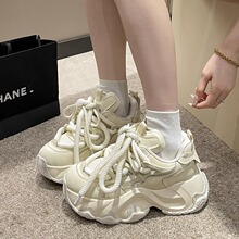 老爹鞋女2025年新款春季厚底松糕鞋增高运动鞋ins秋冬休闲跑步鞋