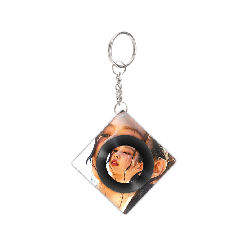 CL30 BLACKPINK JENNIE Acrylic Keychain Studio Album Less Than A Lover Pendant Charm For Backpack Keys 30CL
