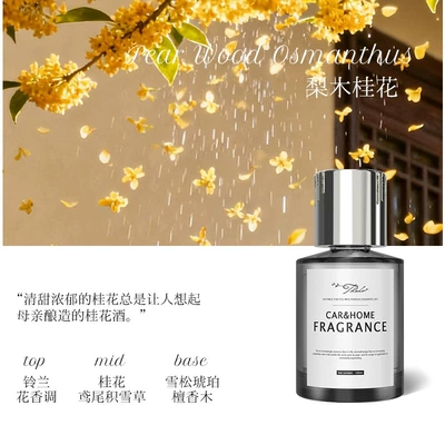 Light Fragrance, Fresh Air in – Car Perfume Aromatherapy - meizu-limu-osmanthus