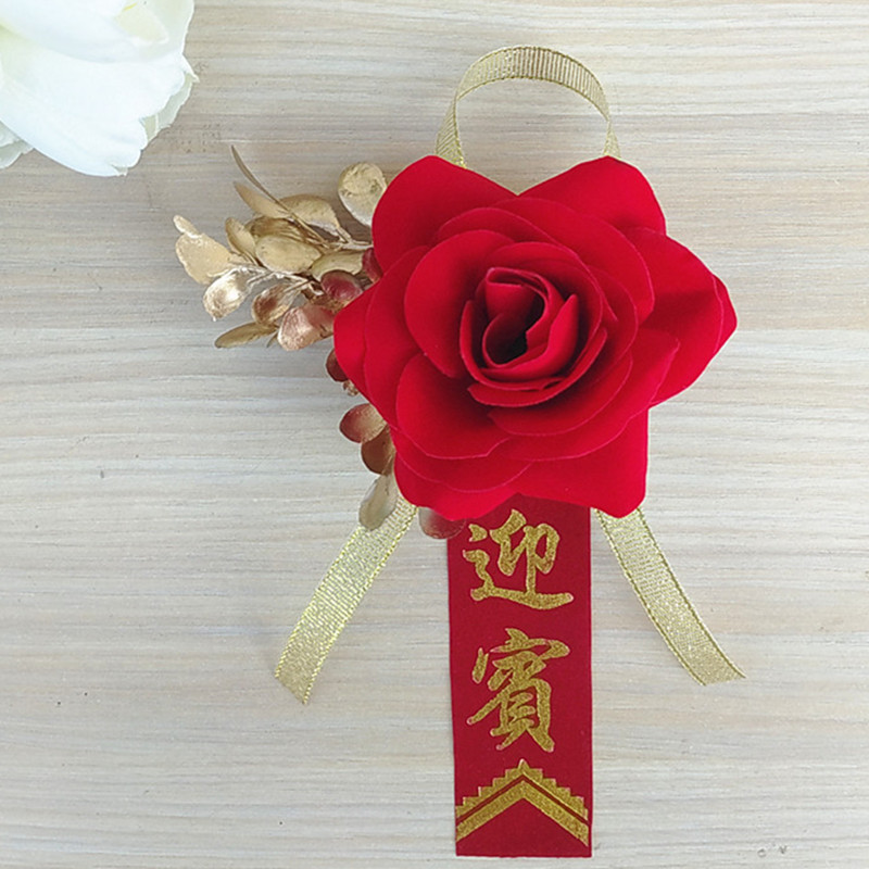 Ramillete de boda, celebración de boda, suministros para novios, padre, madre, padrinos de boda, damas de honor, familia, conjunto completo de flores únicas hechas a mano