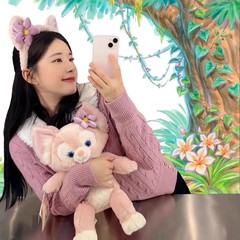 玲娜貝爾毛絨發箍遊樂園遊玩頭飾拍照頭箍貝兒新款卡通發卡髮飾