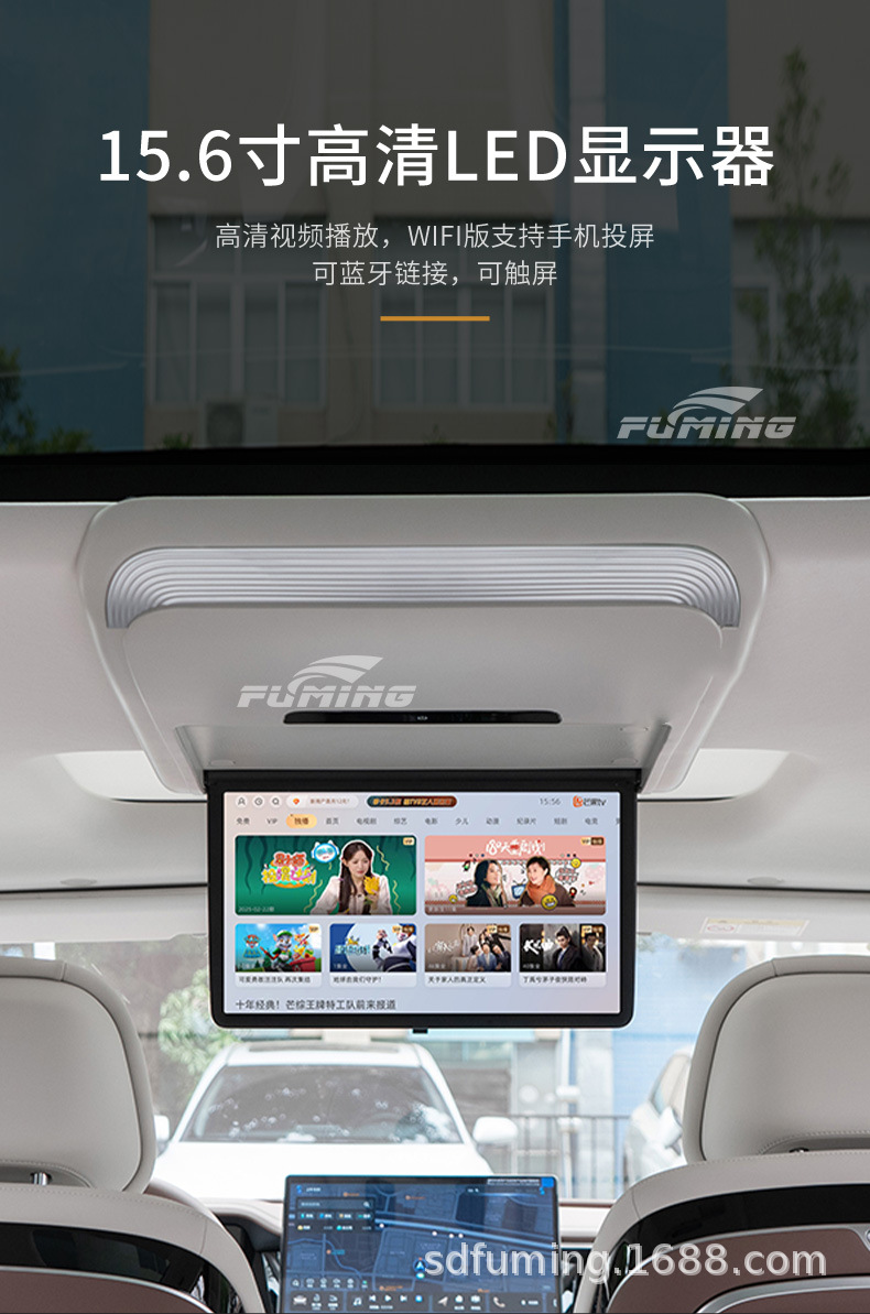 Suitable for Byd Xia to Install Tv Folding Screen Wireless Projection Screen Modification and Upgrade Special Car Ceiling Tv