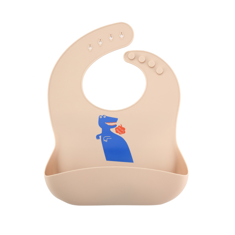 Babero de Silicona para Bebé de Silicona Alimentaria, Impermeable, Resistente a Manchas, para Alimentación Infantil