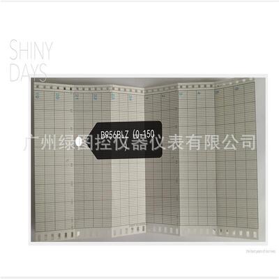 川仪ER100记录纸B956BLZ 折叠式温度打印记录纸0-150/0-75
