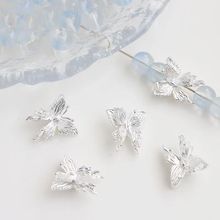 小号双层立体蝴蝶手工合金饰品配件diy古风发簪头饰项链手链连接