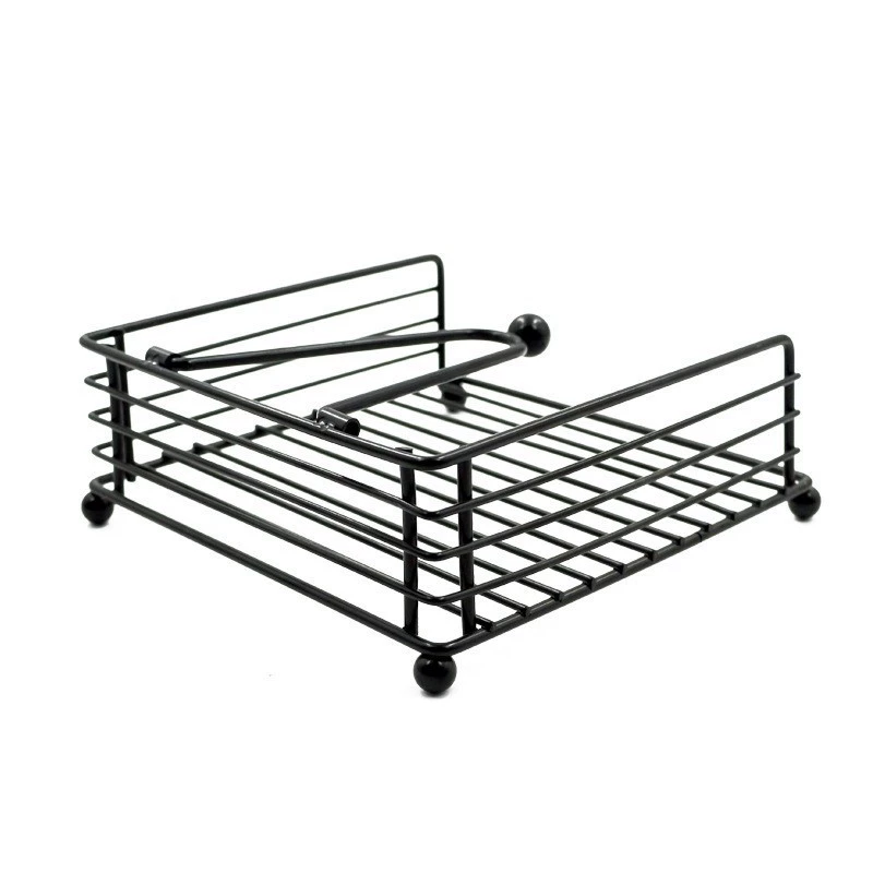 Nordic геометрический кованый креативный квадратный держатель для салфеток для салфеток для салфеток для салфеток для отеля