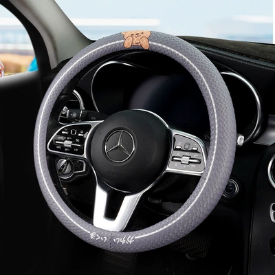New Summer Car Cushion Seat cushion, seat cover - winnie-the-pooh-gray-steering-wheel-cover