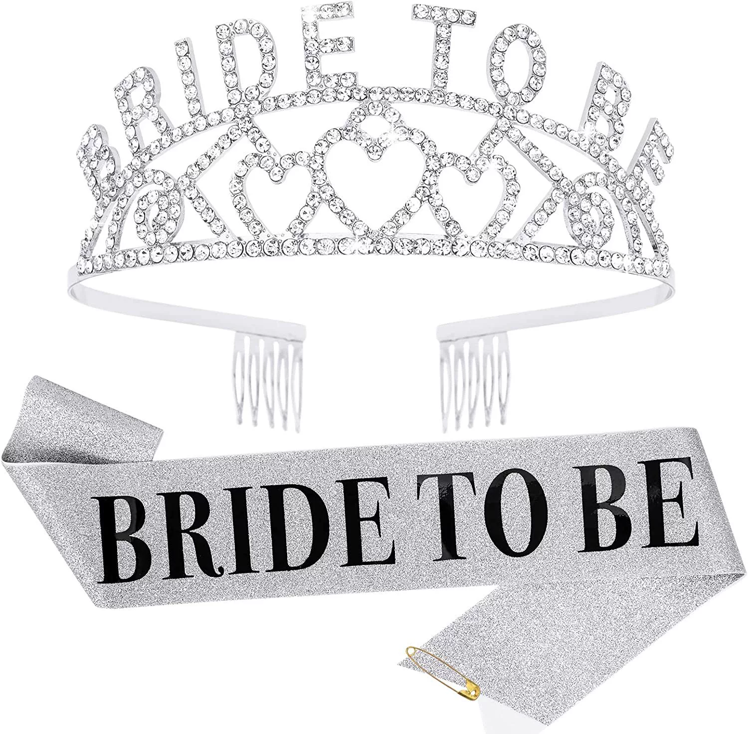 Золотая блестящая лента с надписью BRIDE, корона для невесты, праздничное декоративное украшение, лямка, аксессуар для вечеринок