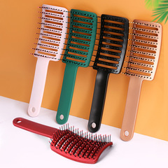 Cross-border e-commerce large curve comb fluffy hairstyle straight comb curved wide-toothed curly bone comb hair styling comb wholesale