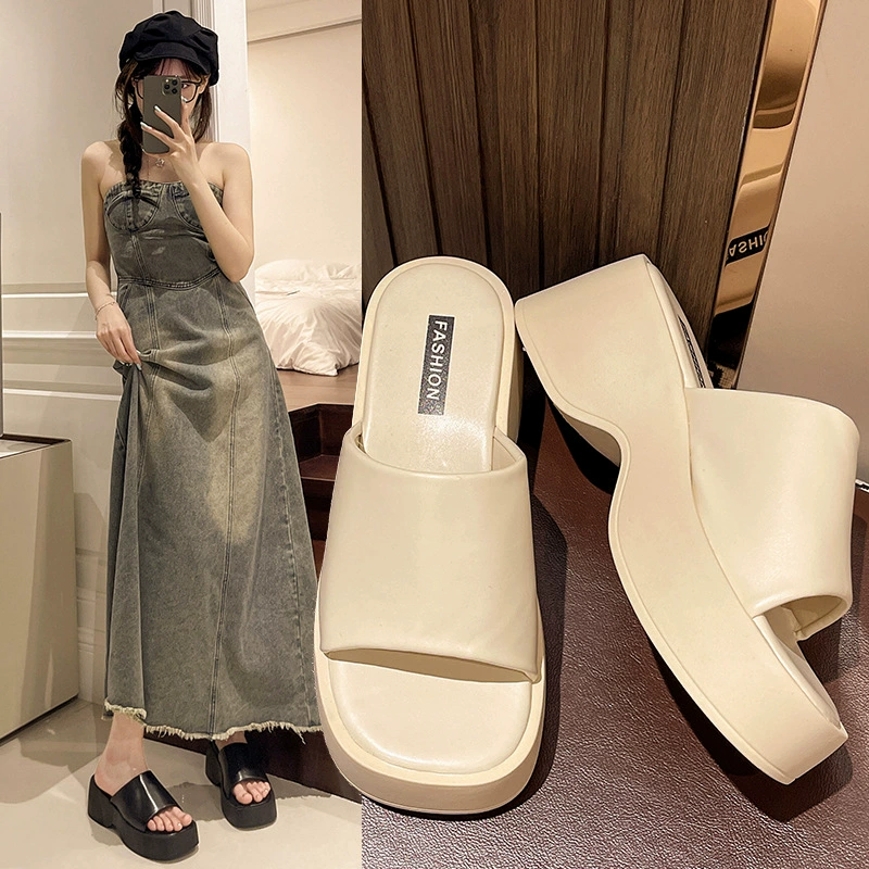 2024 Летние новые толстые подошвы шлепанцы slippers