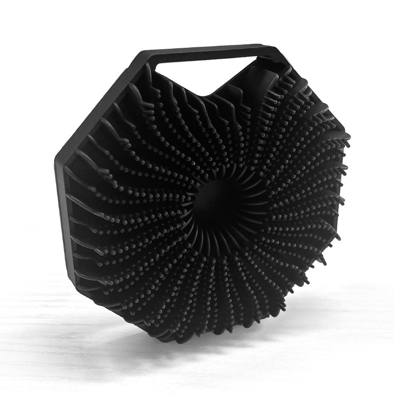 Cepillo de baño de silicona cepillo de baño de doble cara cepillo de baño de silicona artefacto casero cepillo de baño de mango largo frota espalda cepillo de baño de masaje poligonal