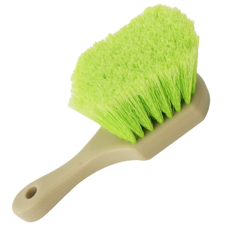 쌀 손잡이 녹색 꽃 실크