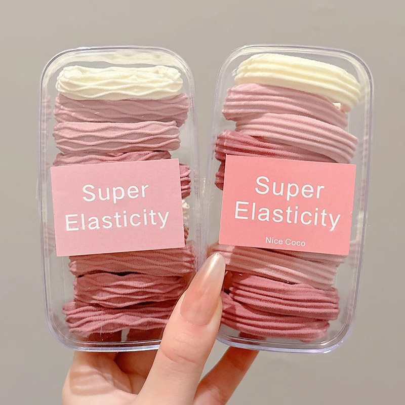 Niños de alta elasticidad cabello para mujeres 2025 nuevo estilo de alta calidad sensación de correa de correa de correa de cabeza atada bola de cabello anillo tocado