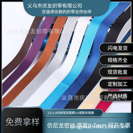 厂家批发仿尼龙彩色密纹织带辅料织带挂绳织带背包织带热转印织带